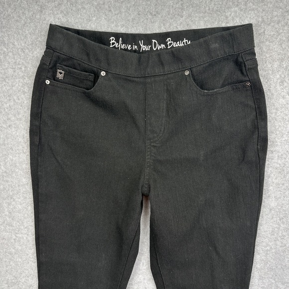 Belle Kim Gravel Women's Black Stretch Jeans Size 4P‎ - Picture 3 of 9